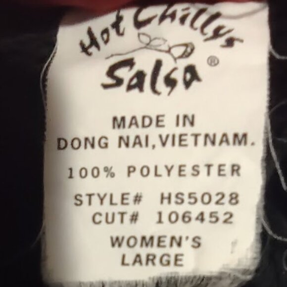 HOT CHILLYS SALSA BLACK HOODIE FUZZY LINING EMBROIDERED TEXTURED FLEECE  LARGE - Picture 10 of 16